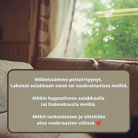 Omatoimista Moekkimajoitusta Luonnon Keskellae * Taluspera